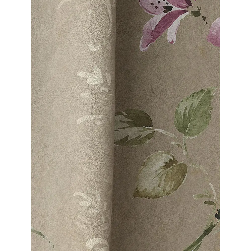 Фото 3 Комплект штор на ленте At Home Бларвис AT919158 150x260 см вуаль цвет темно-бежевый