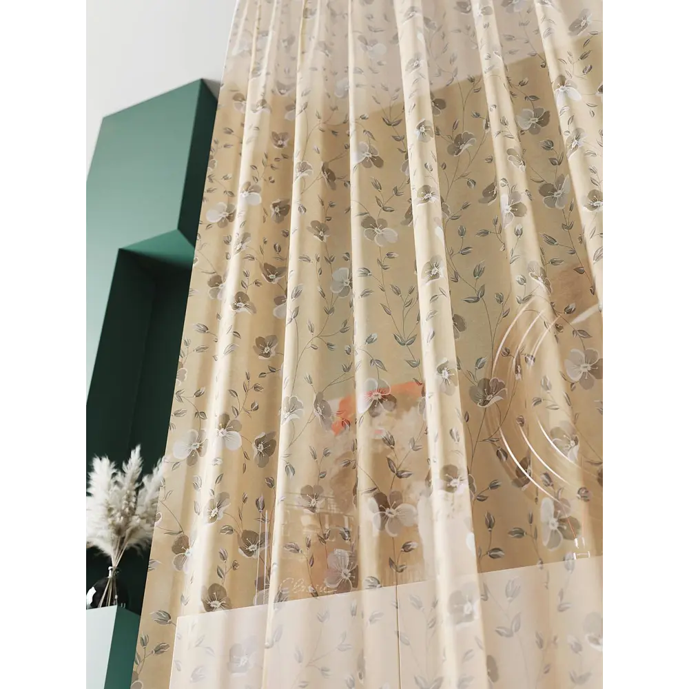Фото Тюль At home Базовая коллекция AT583043 на шторной ленте 240x150 см цвет бежевый Фото Тюль At home Базовая коллекция AT583043 на шторной ленте 240x150 см цвет бежевый