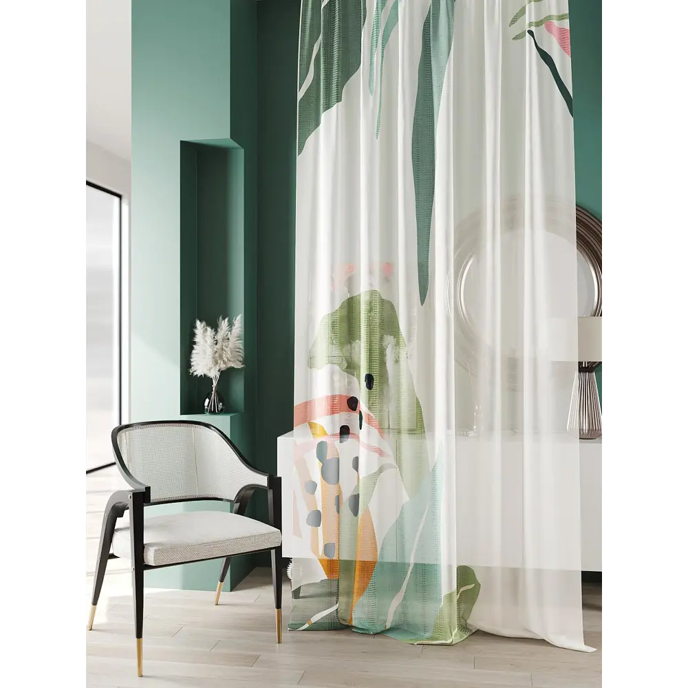 Фото 7 Тюль At home Базовая коллекция AT583047 на шторной ленте 240x150 см цвет бежевый Фото 7 Тюль At home Базовая коллекция AT583047 на шторной ленте 240x150 см цвет бежевый