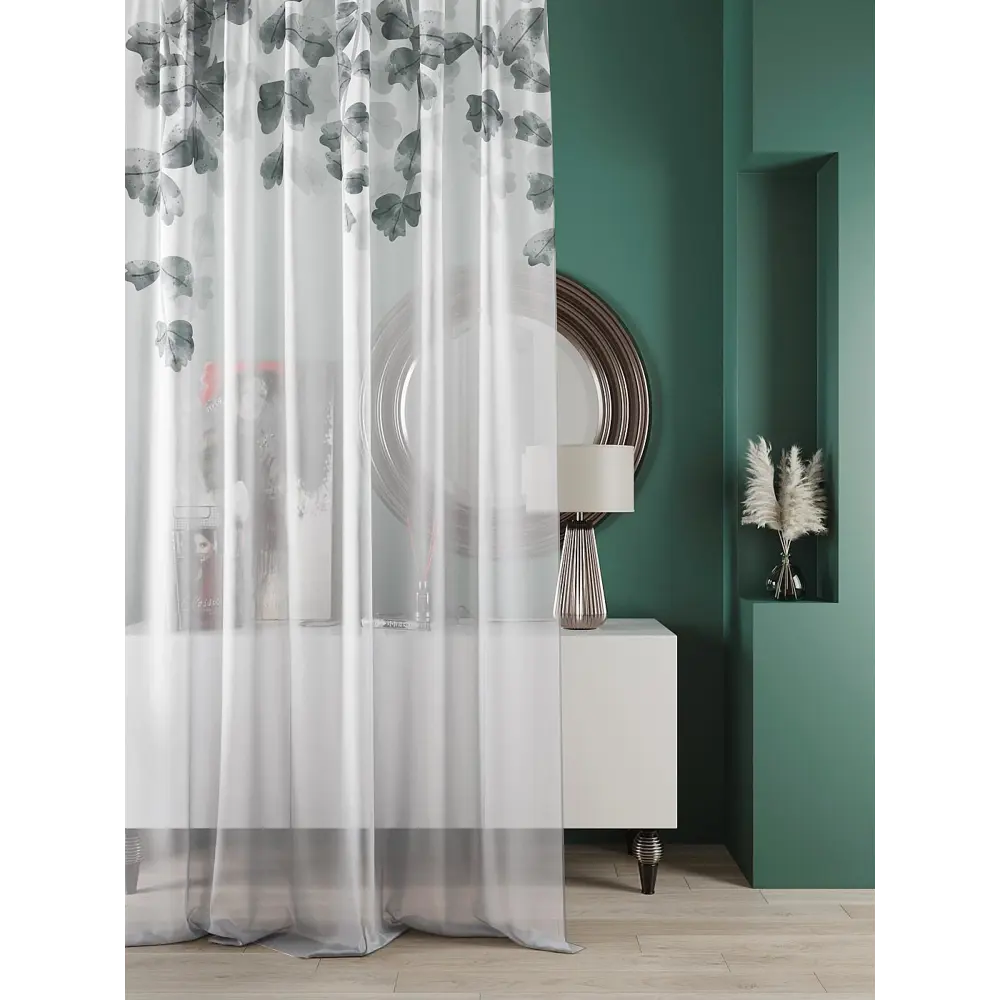 Фото 3 Тюль At home Базовая коллекция AT583061 на шторной ленте 240x150 см цвет белый Фото 3 Тюль At home Базовая коллекция AT583061 на шторной ленте 240x150 см цвет белый
