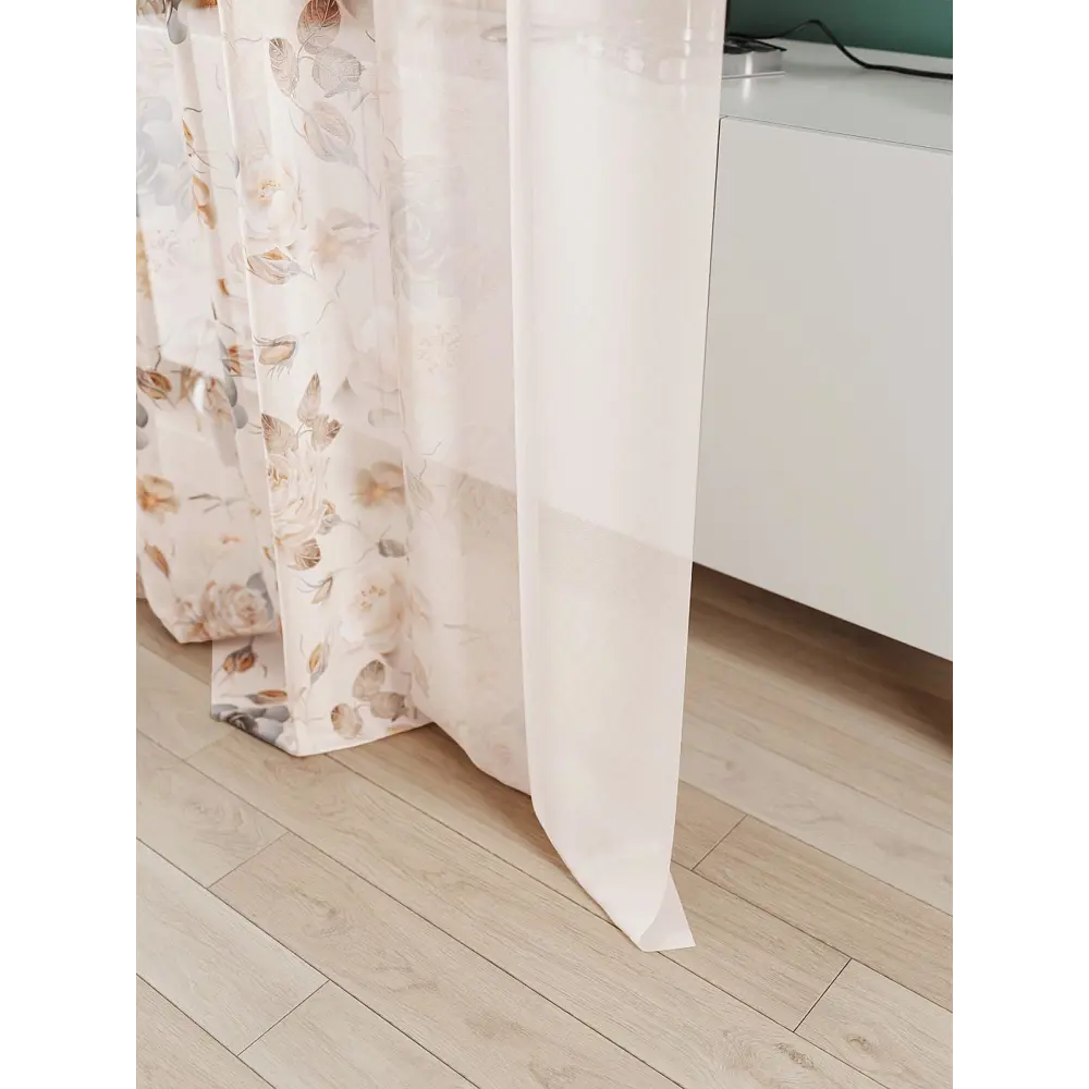 Фото 4 Тюль At home Базовая коллекция AT583041 на шторной ленте 240x150 см цвет бежевый Фото 4 Тюль At home Базовая коллекция AT583041 на шторной ленте 240x150 см цвет бежевый