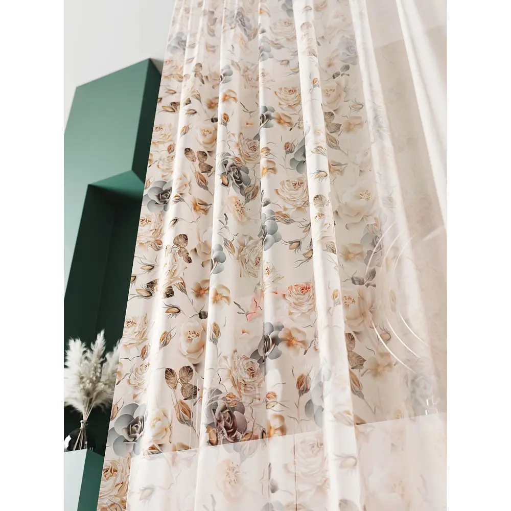 Фото 5 Тюль At home Базовая коллекция AT583041 на шторной ленте 240x150 см цвет бежевый Фото 5 Тюль At home Базовая коллекция AT583041 на шторной ленте 240x150 см цвет бежевый