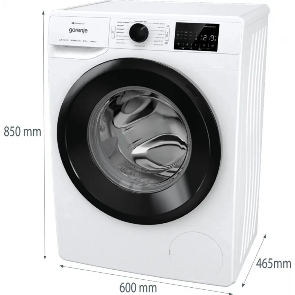 Фото Стиральная машина Gorenje Wpnei72sa1swifi/c 60x85x46.5см 7 кг цвет белый Фото Стиральная машина Gorenje Wpnei72sa1swifi/c 60x85x46.5см 7 кг цвет белый