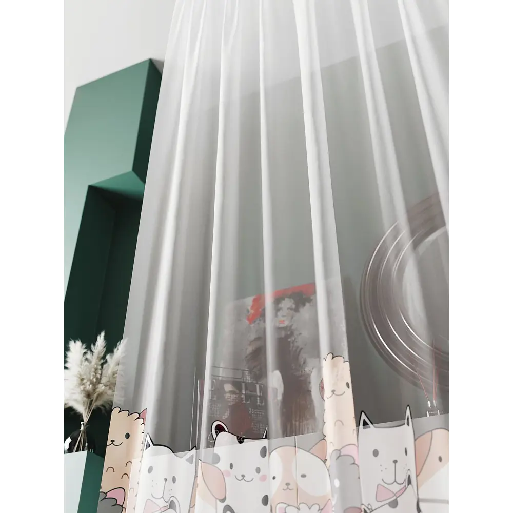 Фото 9 Тюль At home Базовая коллекция AT583051 на шторной ленте 240x150 см цвет бежевый Фото 9 Тюль At home Базовая коллекция AT583051 на шторной ленте 240x150 см цвет бежевый