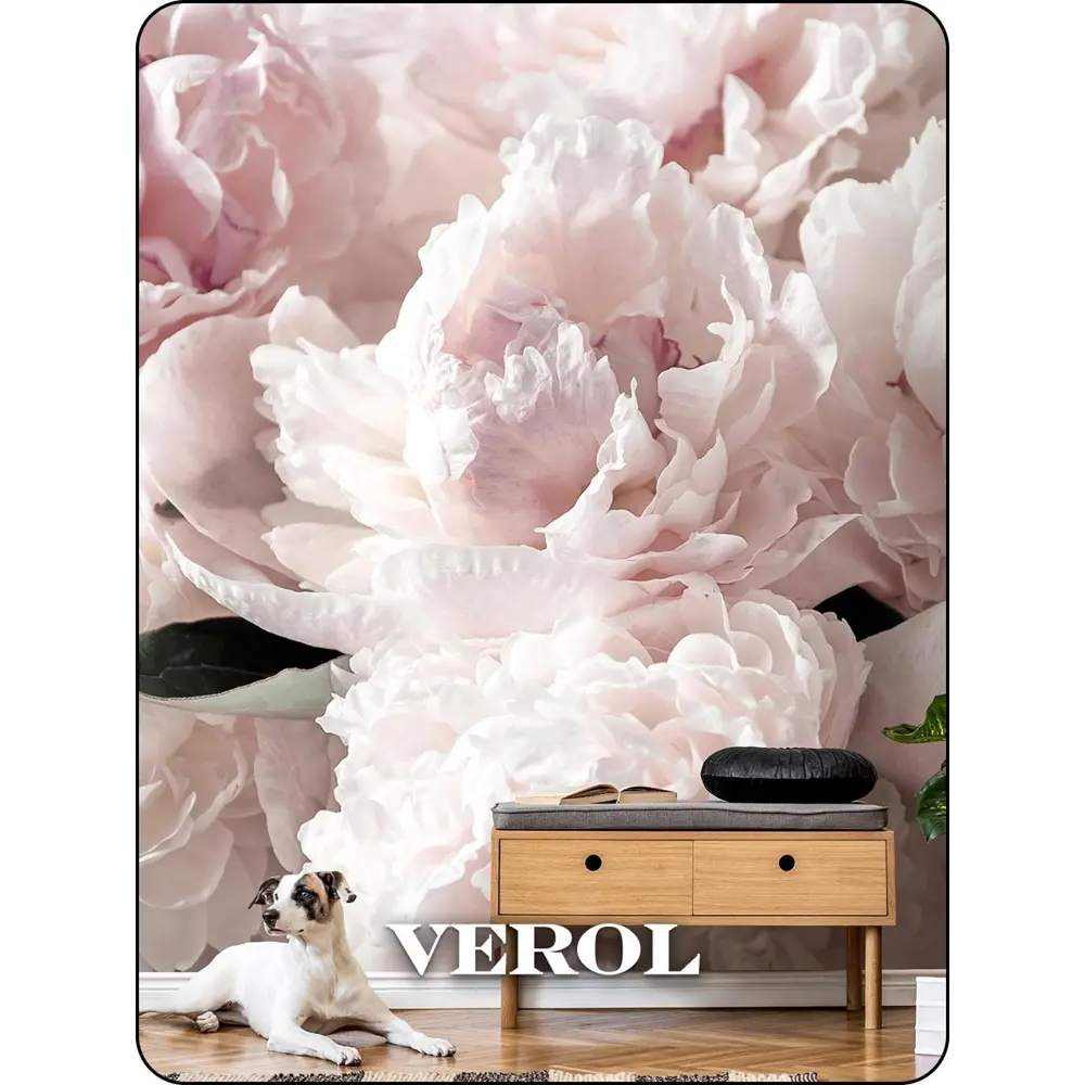 Фото 5 Фотообои флизелиновые 3D Verol 300x283 см Пионы Фото 5 Фотообои флизелиновые 3D Verol 300x283 см Пионы