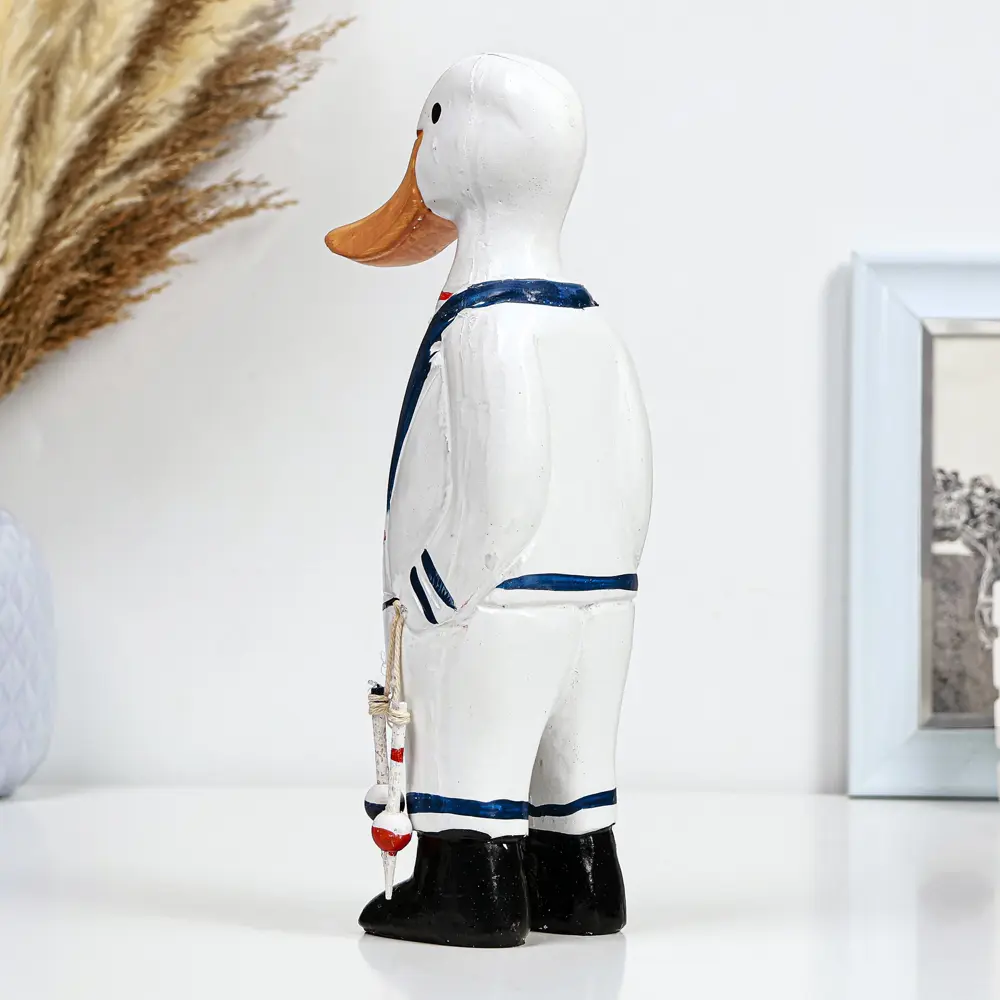 Фото 3 Фигура Гусь моряк полистоун 11х7х26см 10631799 Фото 3 Фигура Гусь моряк полистоун 11х7х26см 10631799