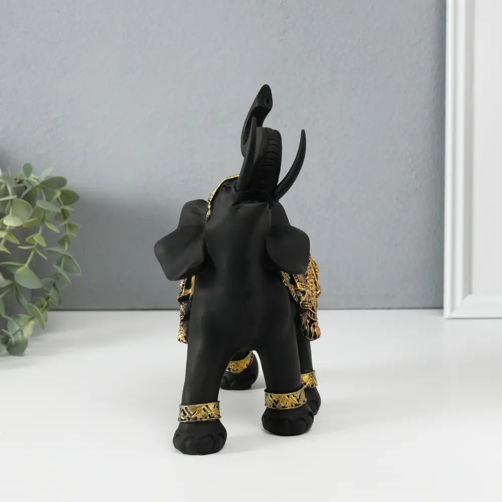 Фото 3 Сувенир полистоун Чёрный слон в золотой богатой попоне МИКС 22х10х188 см 7509216 Фото 3 Сувенир полистоун Чёрный слон в золотой богатой попоне МИКС 22х10х188 см 7509216