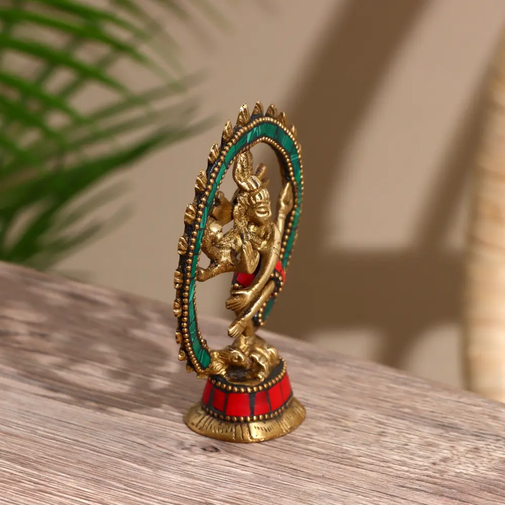 Фото 2 Сувенир Натараджа латунь камень 10 см 9922368