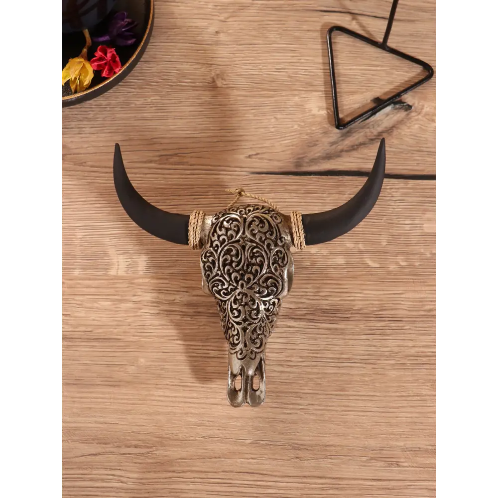 Фото 6 Сувенир Череп буйвола на стойке 18х10х21 см 10465033