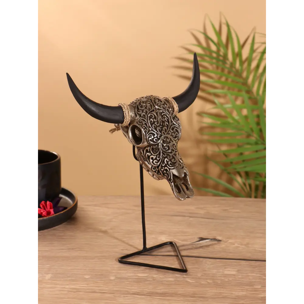 Фото Сувенир Череп буйвола на стойке 18х10х21 см 10465033