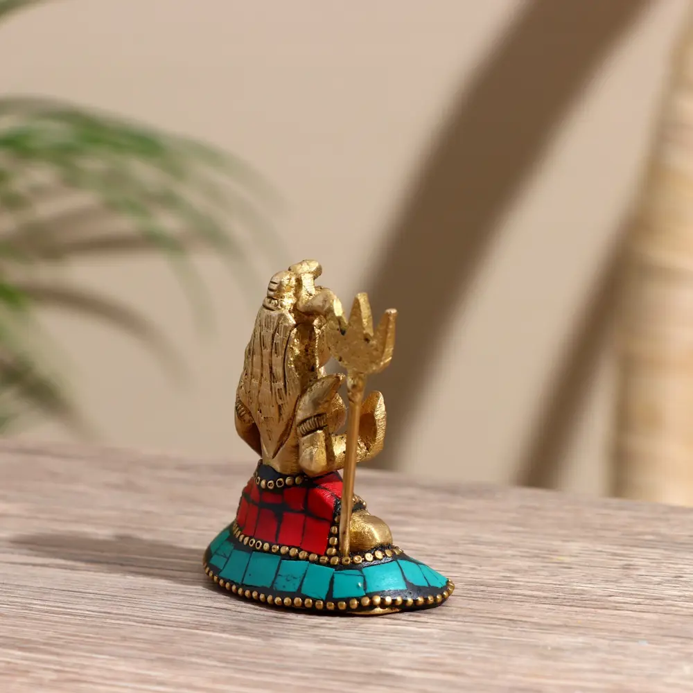 Фото 4 Сувенир Шива латунь камень 55 см 9922376 Фото 4 Сувенир Шива латунь камень 55 см 9922376