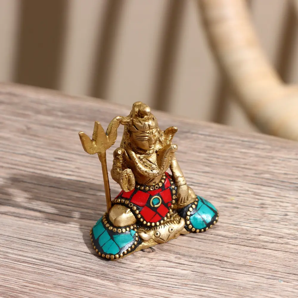 Фото Сувенир Шива латунь камень 55 см 9922376 Фото Сувенир Шива латунь камень 55 см 9922376