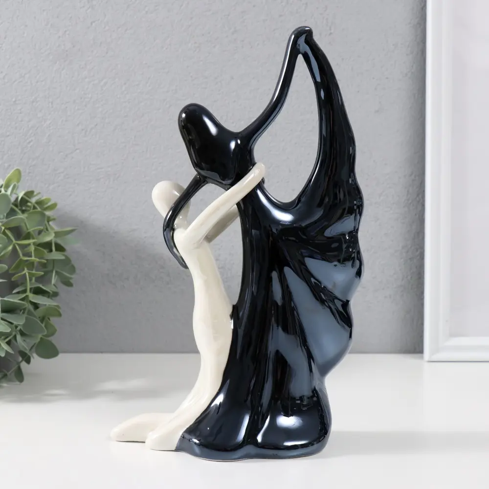 Фото 4 Сувенир керамика Вальс чёрно-белый 246х15х7 см 9848274