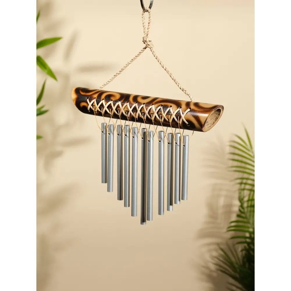Фото 2 Музыка ветра Тропики бамбук алюминий 25х35х30 см цв. коричневый 10485385 Фото 2 Музыка ветра Тропики бамбук алюминий 25х35х30 см цв. коричневый 10485385