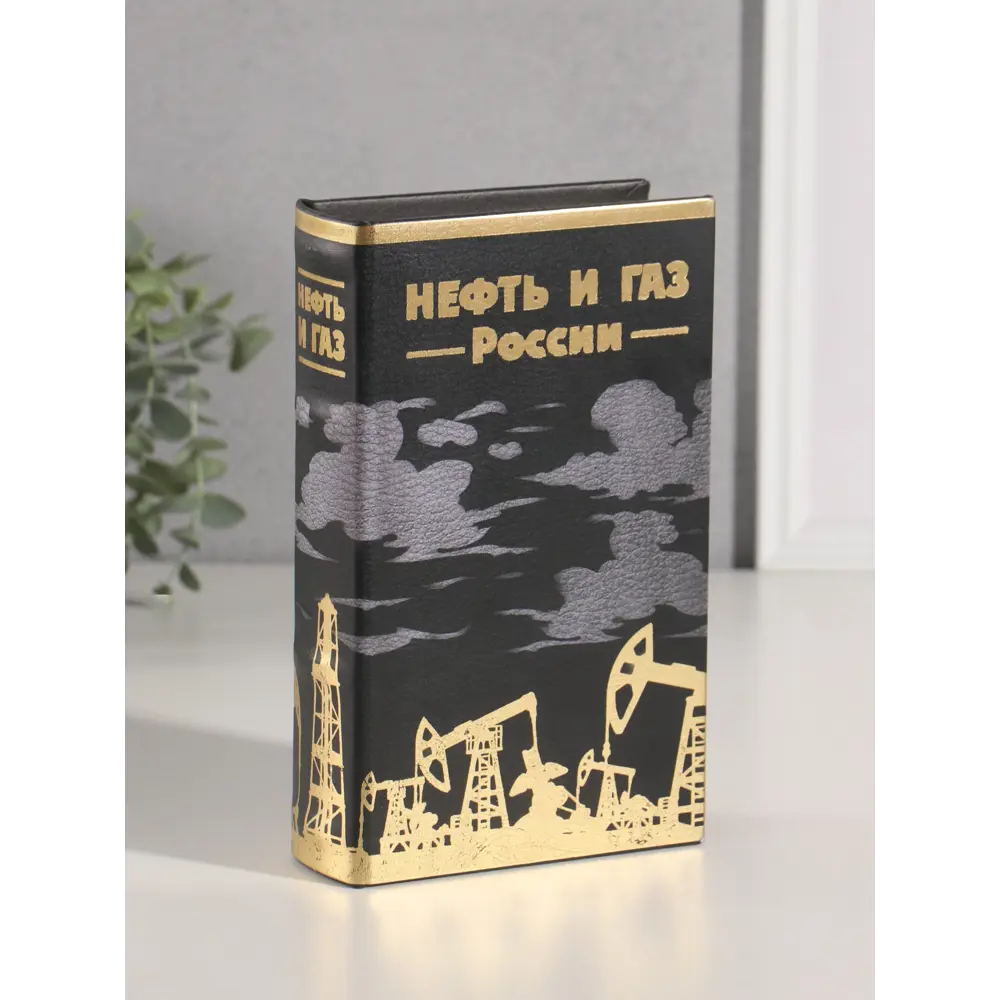 Фото 7 Сейф-книга дерево кожзам Нефть и газ России тиснение 21х13х5 см 10553414 Фото 7 Сейф-книга дерево кожзам Нефть и газ России тиснение 21х13х5 см 10553414