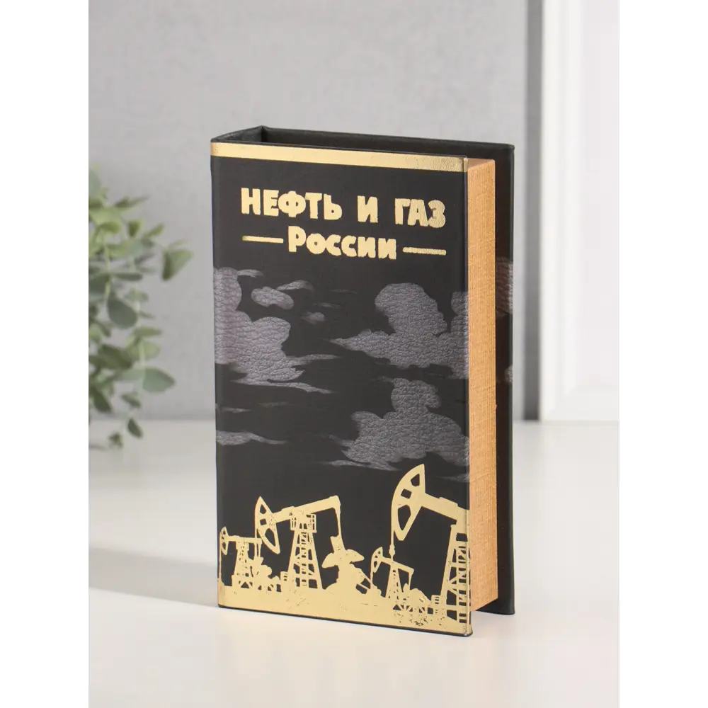 Фото 3 Сейф-книга дерево кожзам Нефть и газ России тиснение 21х13х5 см 10553414 Фото 3 Сейф-книга дерево кожзам Нефть и газ России тиснение 21х13х5 см 10553414