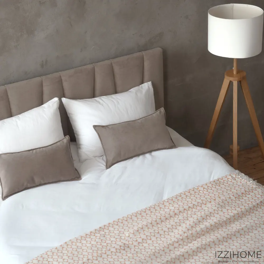 Фото 5 Кровать Izzihome Kelly KY3 169x100x212 см дсп цвет темно-бежевый Фото 5 Кровать Izzihome Kelly KY3 169x100x212 см дсп цвет темно-бежевый