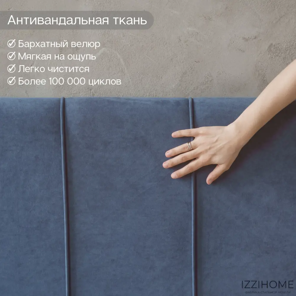 Фото 6 Кровать Izzihome Seven SV16 169x100x212 см дсп цвет синий Фото 6 Кровать Izzihome Seven SV16 169x100x212 см дсп цвет синий