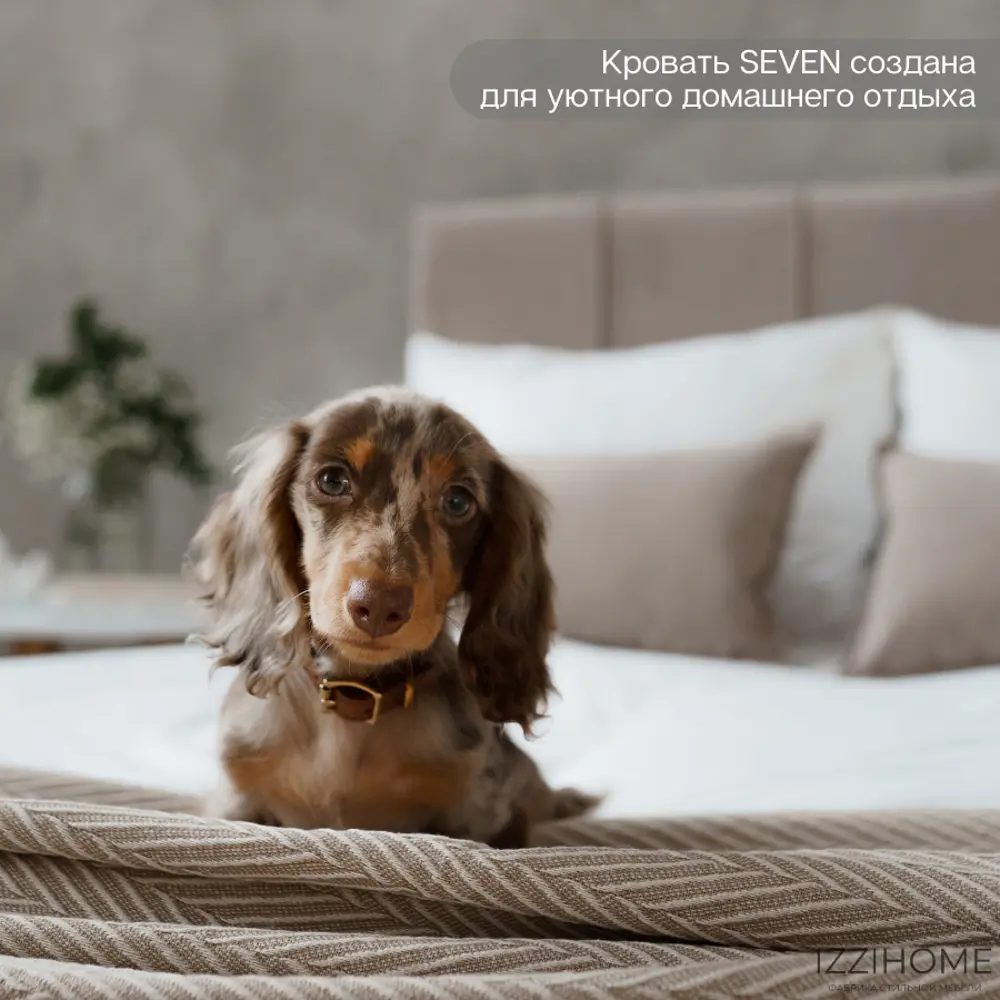 Фото 7 Кровать Izzihome Seven 129x100x212 см дсп цвет темно-бежевый Фото 7 Кровать Izzihome Seven 129x100x212 см дсп цвет темно-бежевый