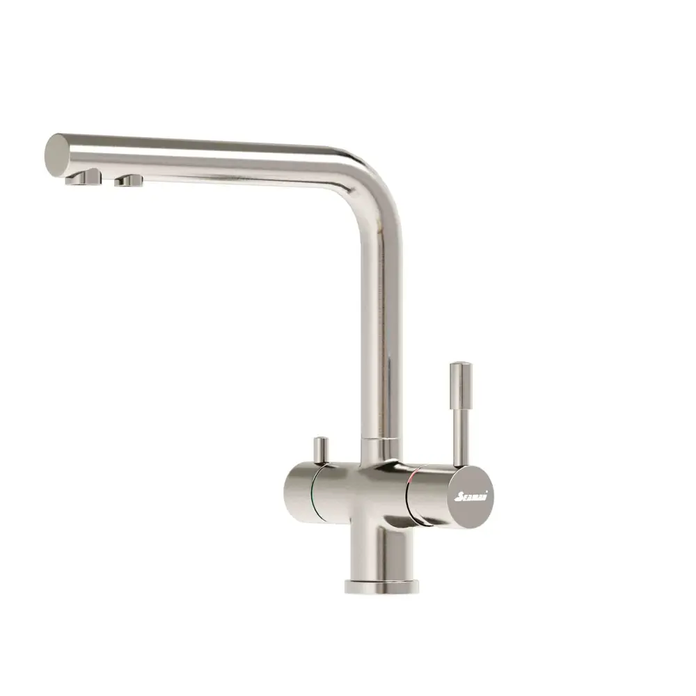 Фото 3 Смеситель для кухни с переключателем для фильтра Seaman Visconti SSL-7328-MS (Mist Satin nickel)- Никель сатин Фото 3 Смеситель для кухни с переключателем для фильтра Seaman Visconti SSL-7328-MS (Mist Satin nickel)- Никель сатин