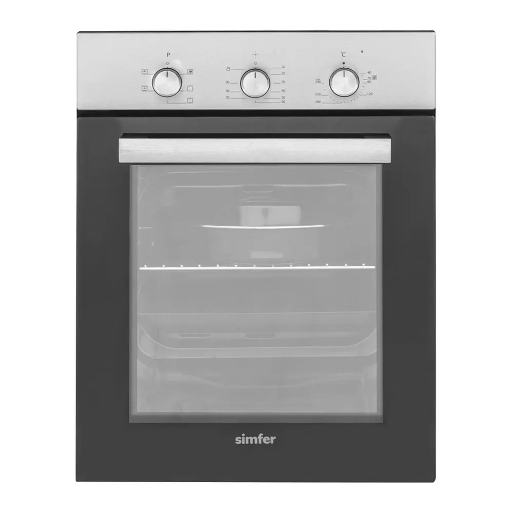 Фото 2 Встраиваемый духовой шкаф Simfer B4EM16070 45х59.5х56.5 см цвет нержавеющая сталь Фото 2 Встраиваемый духовой шкаф Simfer B4EM16070 45х59.5х56.5 см цвет нержавеющая сталь