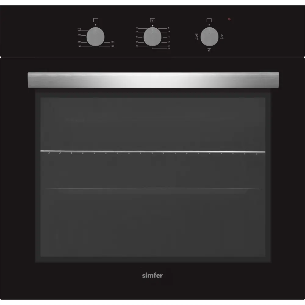 Фото Встраиваемый духовой шкаф Simfer B6GB12011 59.5х59.5х56.5 см цвет черный Фото Встраиваемый духовой шкаф Simfer B6GB12011 59.5х59.5х56.5 см цвет черный