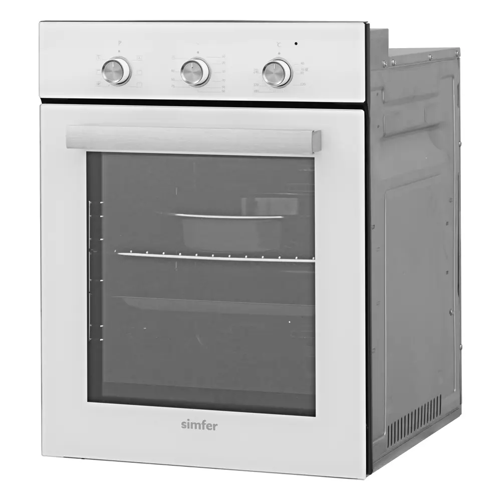 Фото Встраиваемый духовой шкаф Simfer B4EC18011 45х59.5х56.5 см цвет белый Фото Встраиваемый духовой шкаф Simfer B4EC18011 45х59.5х56.5 см цвет белый