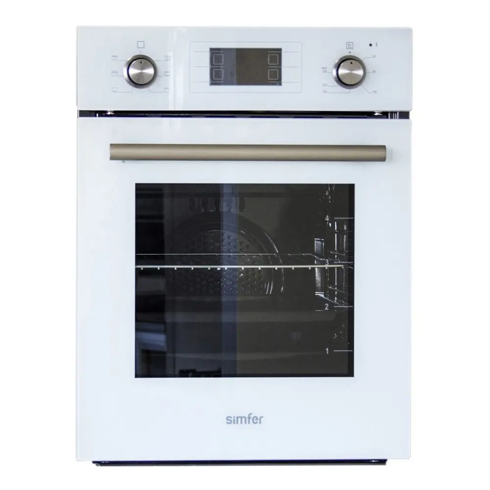 Фото Встраиваемый духовой шкаф Simfer B4EC66001 45х59.5х56.5 см цвет белый Фото Встраиваемый духовой шкаф Simfer B4EC66001 45х59.5х56.5 см цвет белый