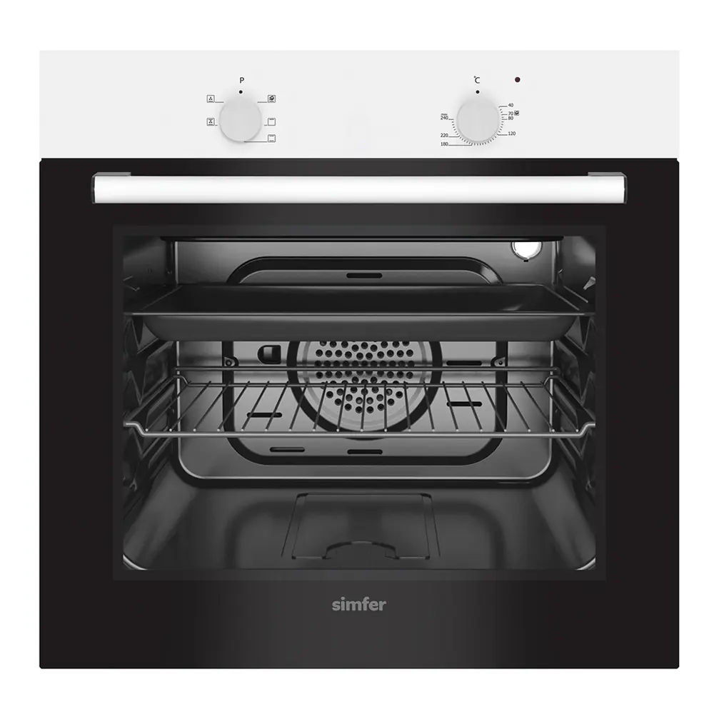 Фото 4 Встраиваемый духовой шкаф Simfer B6EW06011 59.5х59.5х56.5 см цвет белый Фото 4 Встраиваемый духовой шкаф Simfer B6EW06011 59.5х59.5х56.5 см цвет белый