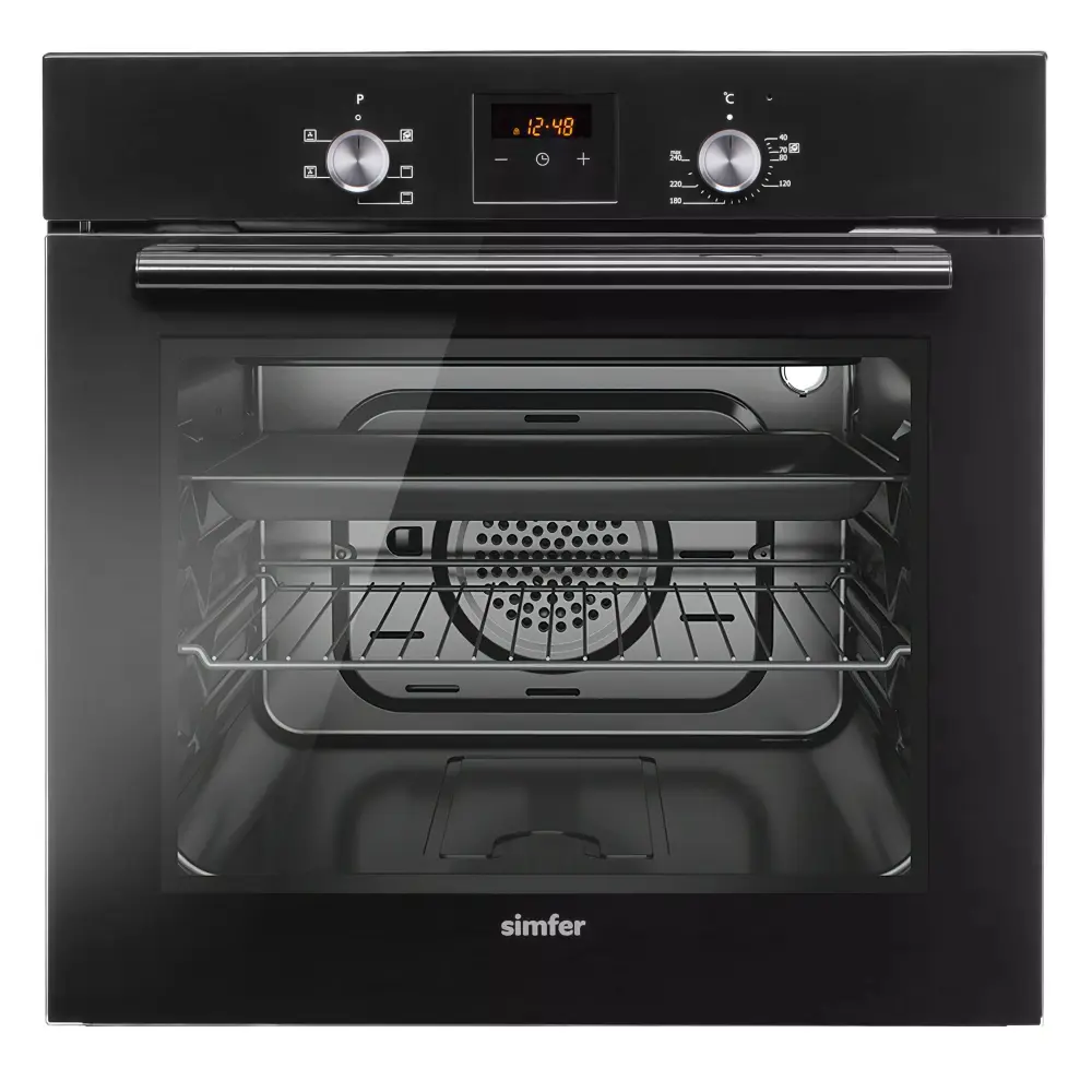 Фото 9 Встраиваемый духовой шкаф Simfer B6EB56080 59.5х59.5х56.5 см цвет черный