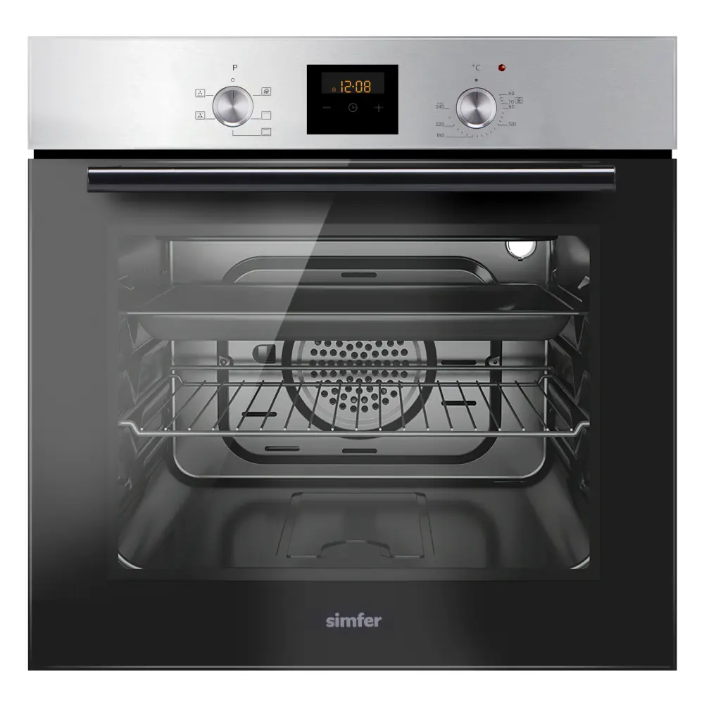 Фото 13 Встраиваемый духовой шкаф Simfer B6EM56080 59.5х59.5х56.5 см цвет нержавеющая сталь Фото 13 Встраиваемый духовой шкаф Simfer B6EM56080 59.5х59.5х56.5 см цвет нержавеющая сталь