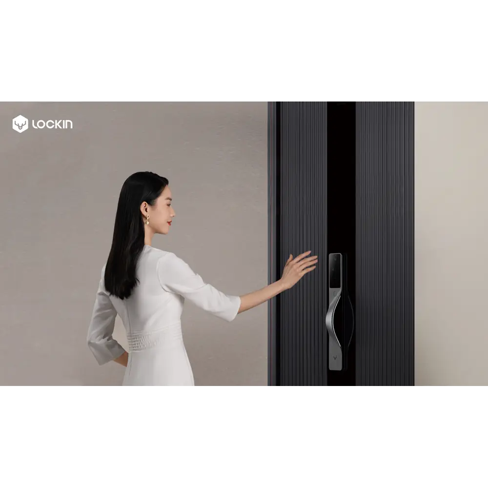 Фото Электронный замок Xiaomi Lockin V5 Max правый серебро Фото Электронный замок Xiaomi Lockin V5 Max правый серебро