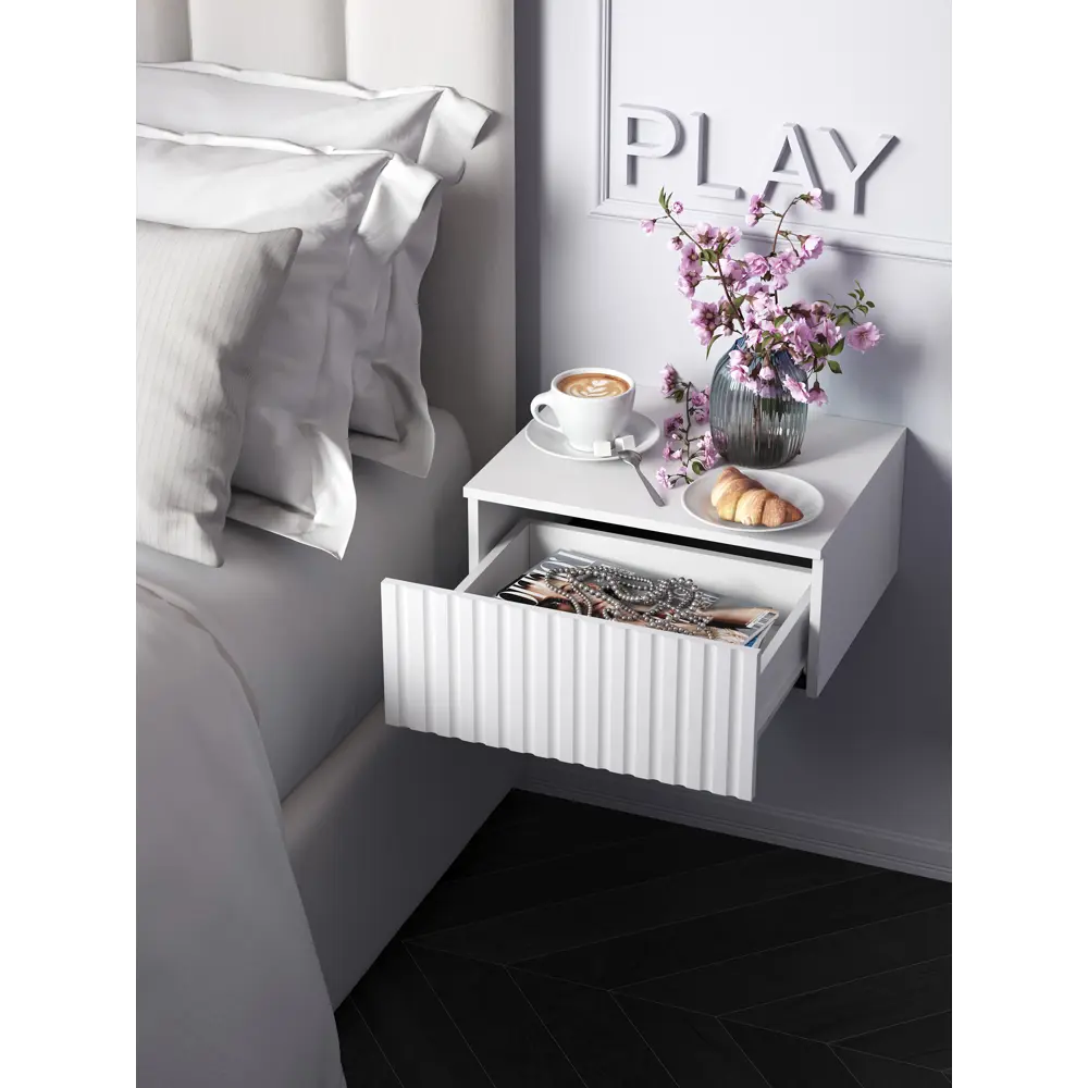 Фото Тумба с выдвижными ящиками Play Сити 50x18x34 см ЛДСП цвет белый Фото Тумба с выдвижными ящиками Play Сити 50x18x34 см ЛДСП цвет белый
