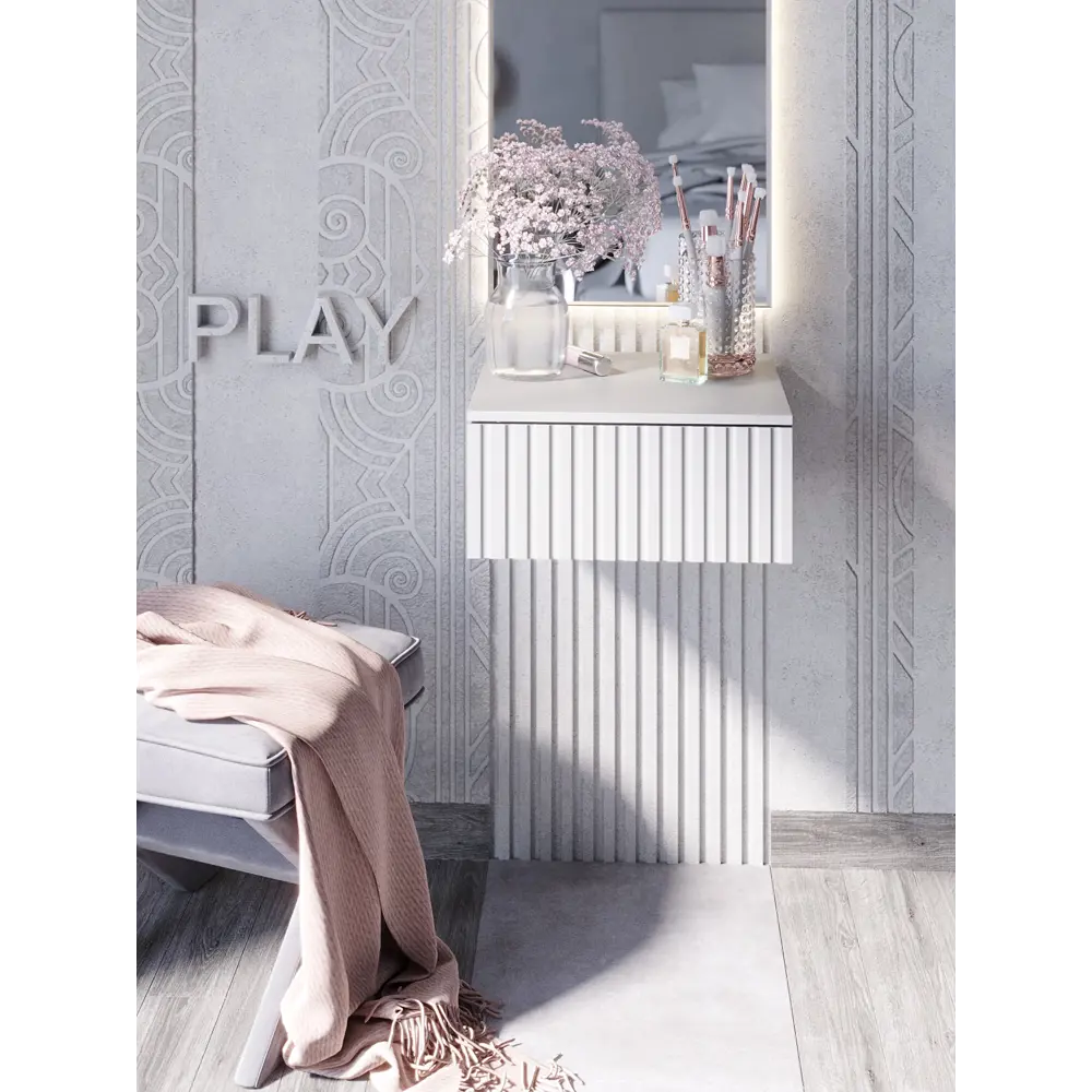 Фото Консоль Play Сити 50x35x18 см ЛДСП цвет белый