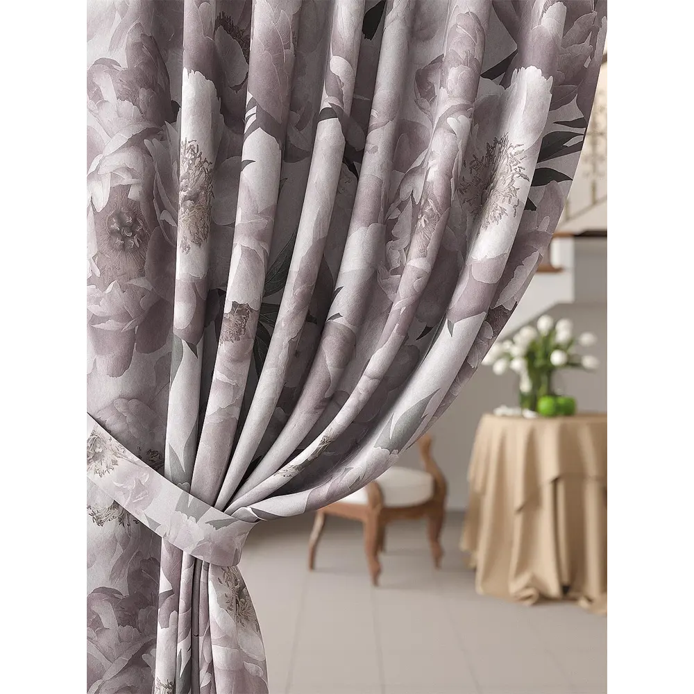 Фото 4 Комплект штор At home Базовая коллекция AT919183 на шторной ленте 260x150 см цвет бежевый Фото 4 Комплект штор At home Базовая коллекция AT919183 на шторной ленте 260x150 см цвет бежевый