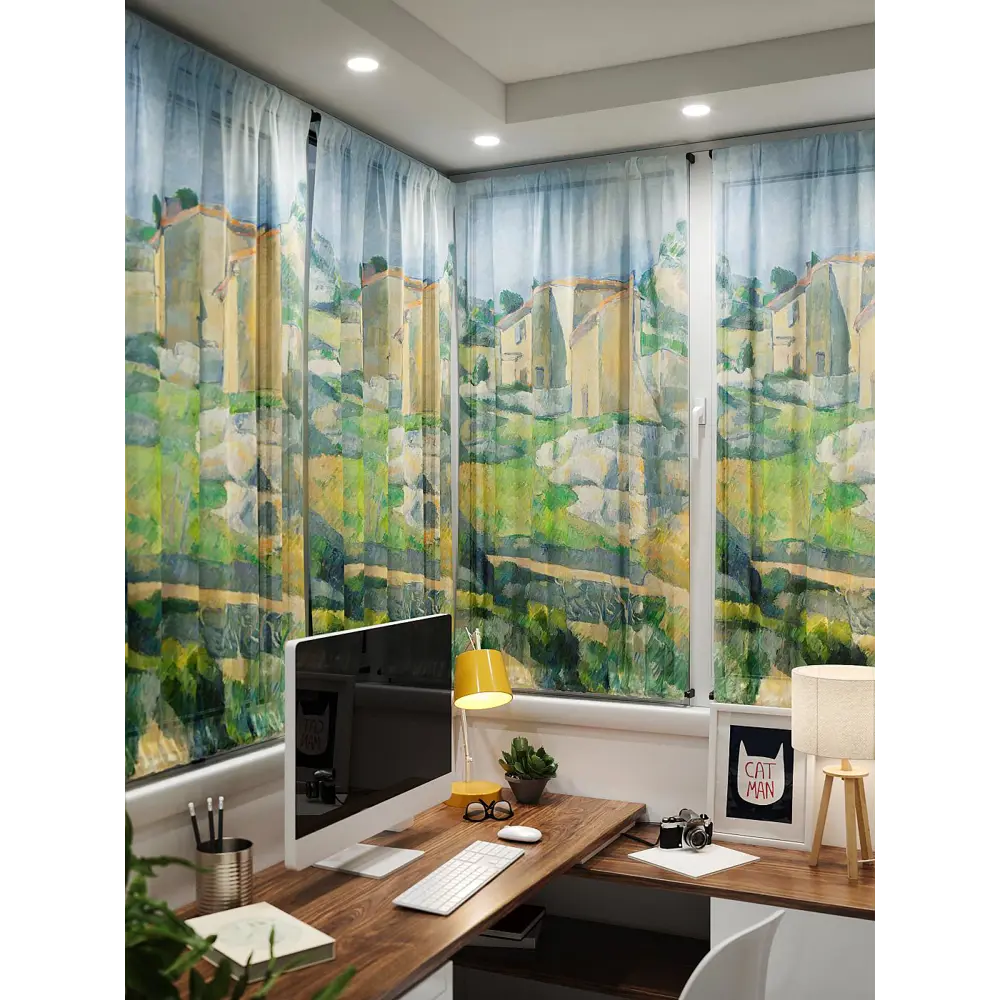 Фото 4 Тюль At home Базовая коллекция AT764077 на шторной ленте 140x100 см цвет зеленый Фото 4 Тюль At home Базовая коллекция AT764077 на шторной ленте 140x100 см цвет зеленый