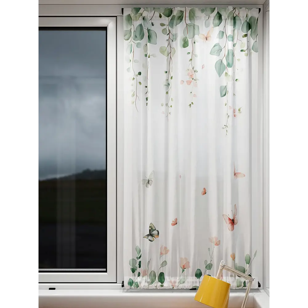 Фото 5 Тюль At home Базовая коллекция AT764091 на шторной ленте 140x100 см цвет белый Фото 5 Тюль At home Базовая коллекция AT764091 на шторной ленте 140x100 см цвет белый