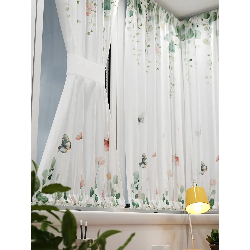 Фото 6 Тюль At home Базовая коллекция AT764091 на шторной ленте 140x100 см цвет белый Фото 6 Тюль At home Базовая коллекция AT764091 на шторной ленте 140x100 см цвет белый