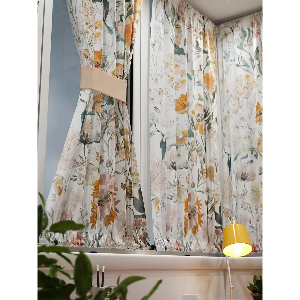 Фото 6 Тюль At home Базовая коллекция AT764094 на шторной ленте 140x100 см цвет бежевый Фото 6 Тюль At home Базовая коллекция AT764094 на шторной ленте 140x100 см цвет бежевый