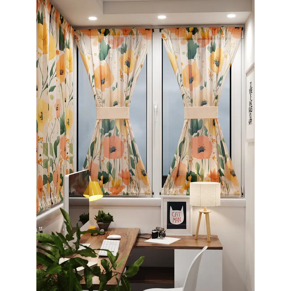 Фото 8 Тюль At home Базовая коллекция AT764095 на шторной ленте 140x100 см цвет бежевый Фото 8 Тюль At home Базовая коллекция AT764095 на шторной ленте 140x100 см цвет бежевый