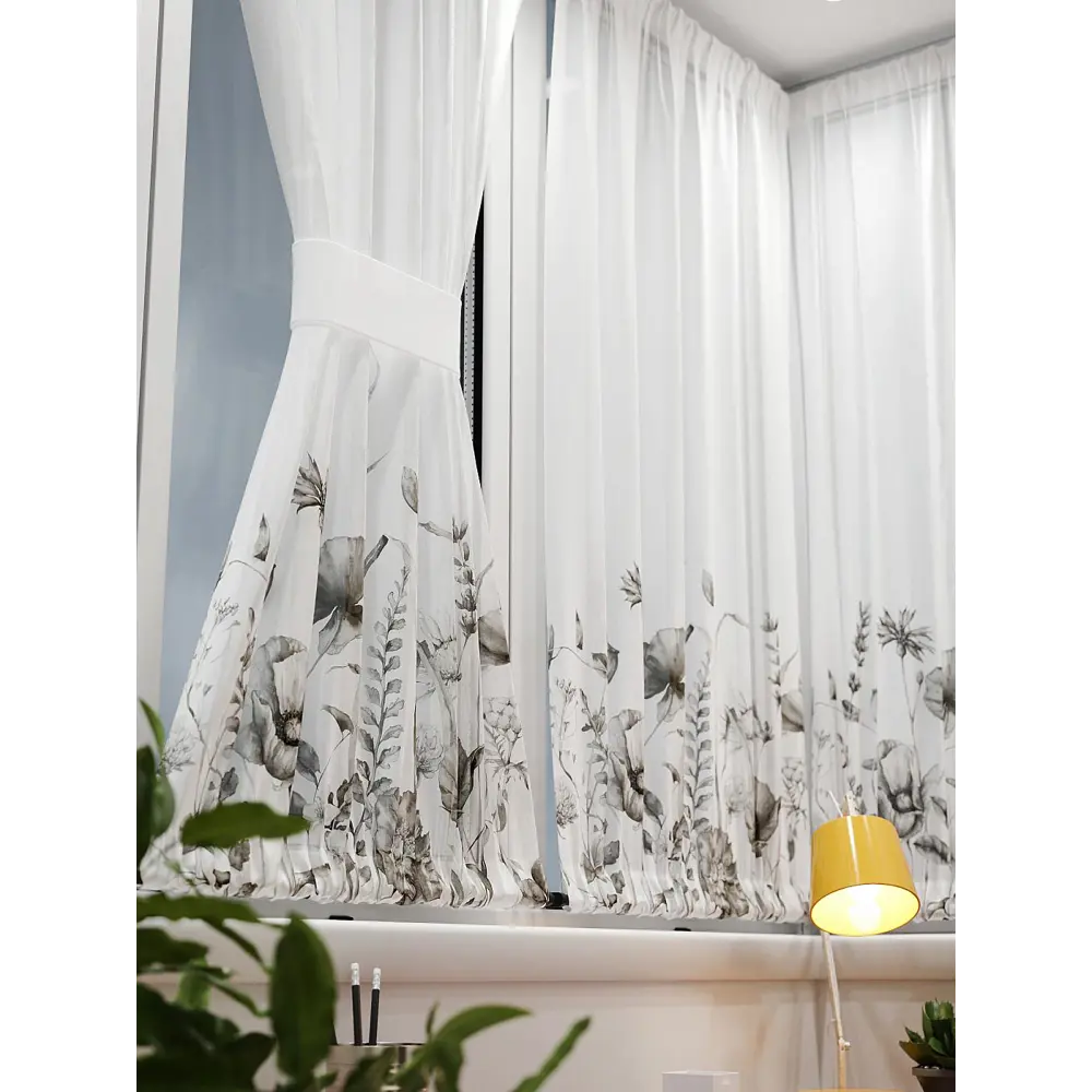 Фото 6 Тюль At home Базовая коллекция AT764011 на шторной ленте 140x100 см цвет белый Фото 6 Тюль At home Базовая коллекция AT764011 на шторной ленте 140x100 см цвет белый