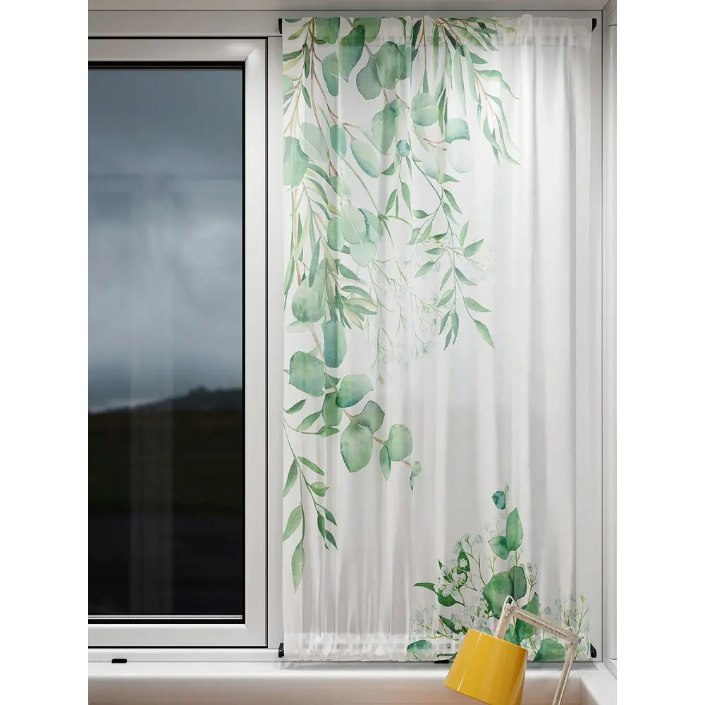 Фото 5 Тюль At home Базовая коллекция AT764013 на шторной ленте 140x100 см цвет белый Фото 5 Тюль At home Базовая коллекция AT764013 на шторной ленте 140x100 см цвет белый