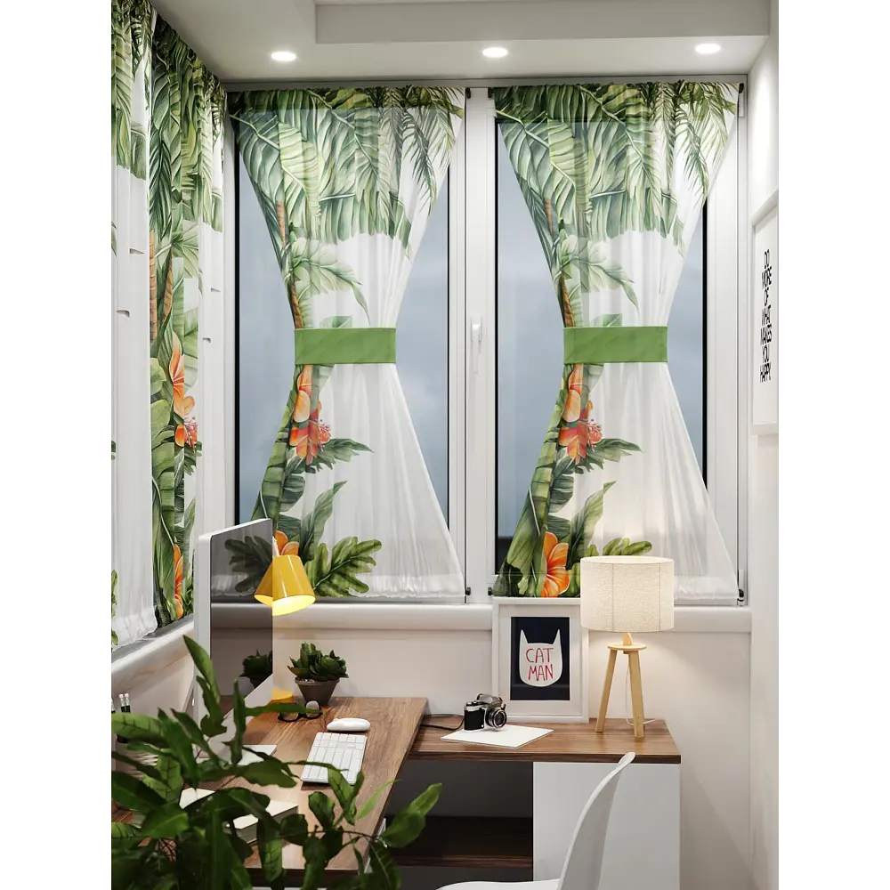 Фото 8 Тюль At home Базовая коллекция AT764039 на шторной ленте 140x100 см цвет белый Фото 8 Тюль At home Базовая коллекция AT764039 на шторной ленте 140x100 см цвет белый