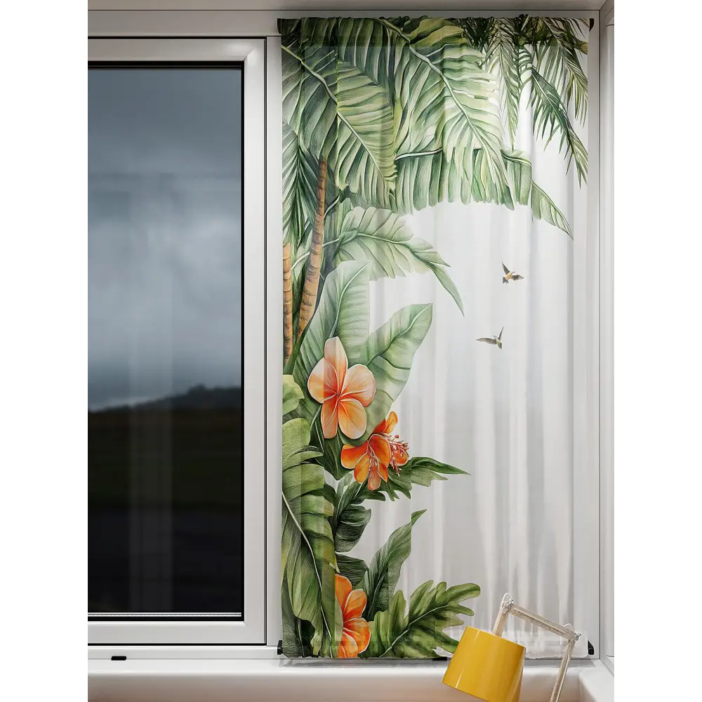 Фото 5 Тюль At home Базовая коллекция AT764039 на шторной ленте 140x100 см цвет белый Фото 5 Тюль At home Базовая коллекция AT764039 на шторной ленте 140x100 см цвет белый