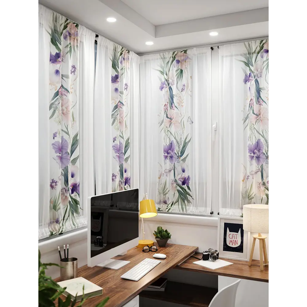 Фото 4 Тюль At home Базовая коллекция AT764055 на шторной ленте 140x100 см цвет бежевый Фото 4 Тюль At home Базовая коллекция AT764055 на шторной ленте 140x100 см цвет бежевый