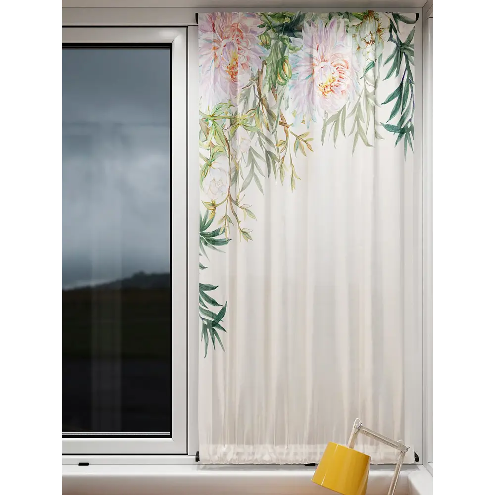 Фото 5 Тюль At home Базовая коллекция AT764203 на шторной ленте 140x100 см цвет бежевый Фото 5 Тюль At home Базовая коллекция AT764203 на шторной ленте 140x100 см цвет бежевый