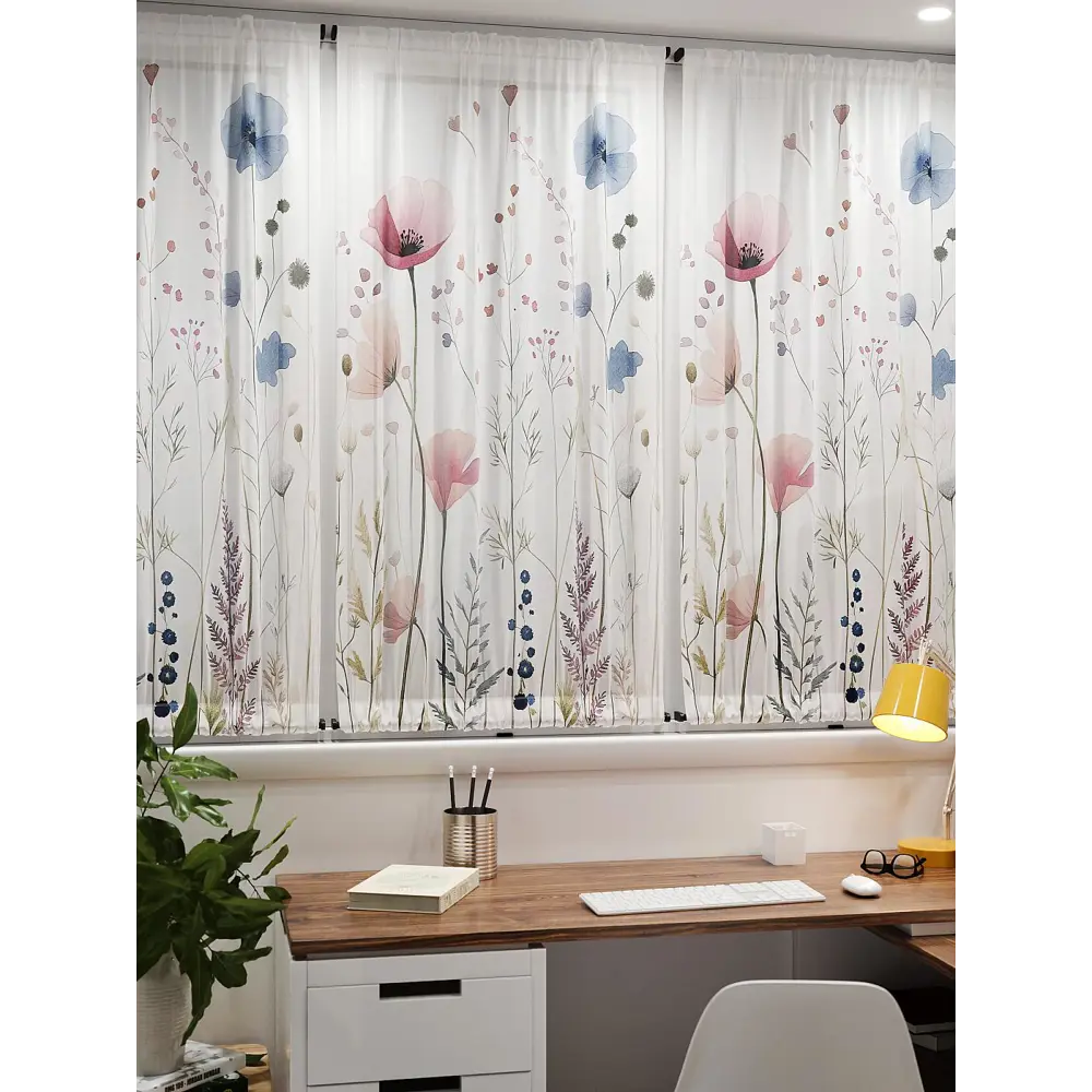 Фото 7 Тюль At home Базовая коллекция AT764195 на шторной ленте 140x100 см цвет белый Фото 7 Тюль At home Базовая коллекция AT764195 на шторной ленте 140x100 см цвет белый