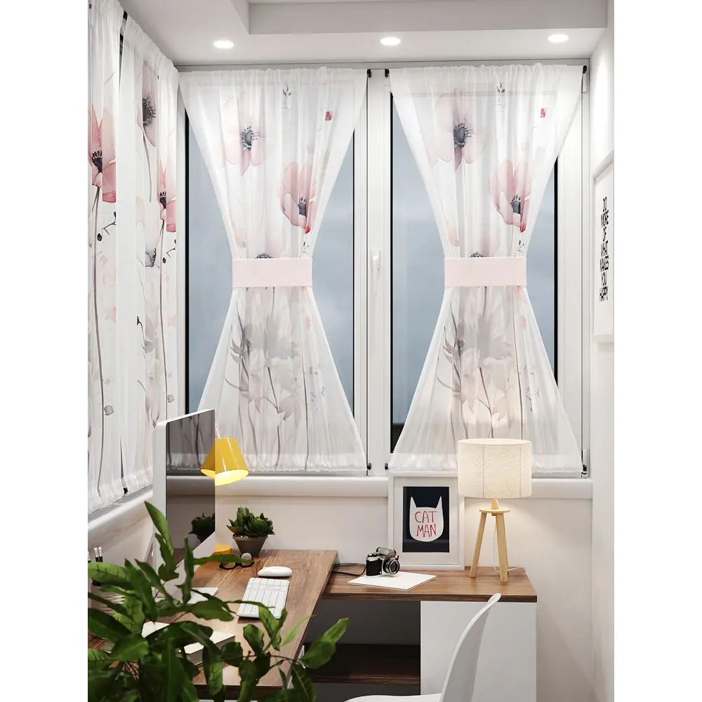 Фото 8 Тюль At home Базовая коллекция AT764194 на шторной ленте 140x100 см цвет бежевый Фото 8 Тюль At home Базовая коллекция AT764194 на шторной ленте 140x100 см цвет бежевый
