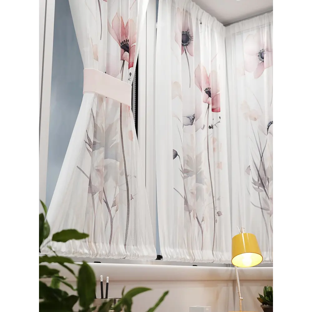 Фото 6 Тюль At home Базовая коллекция AT764194 на шторной ленте 140x100 см цвет бежевый Фото 6 Тюль At home Базовая коллекция AT764194 на шторной ленте 140x100 см цвет бежевый