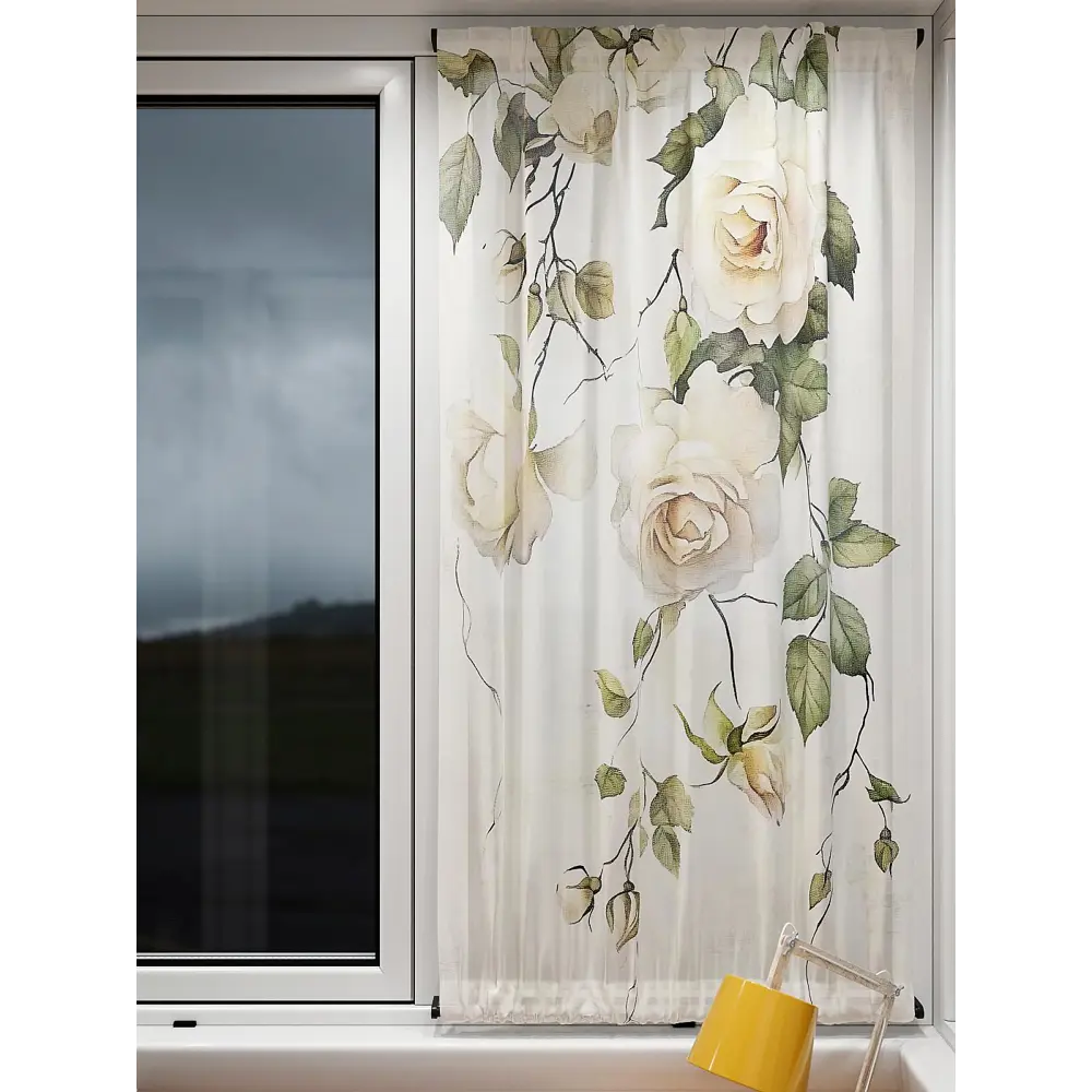 Фото 5 Тюль At home Базовая коллекция AT764193 на шторной ленте 140x100 см цвет бежевый Фото 5 Тюль At home Базовая коллекция AT764193 на шторной ленте 140x100 см цвет бежевый